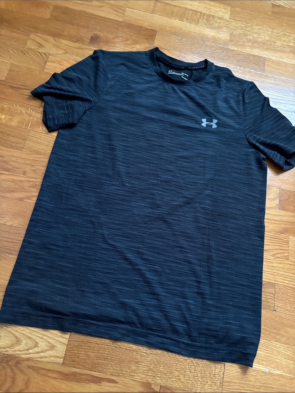Under Armour Black Heather Short Sleeve Training Tee